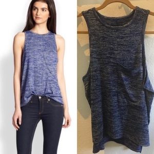 rag & bone / Jean Bowery Tank L Marled Blue